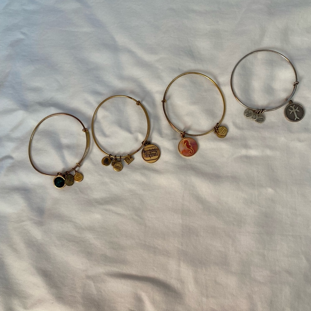 4 Alex And Ani bracelets. Non smoking home